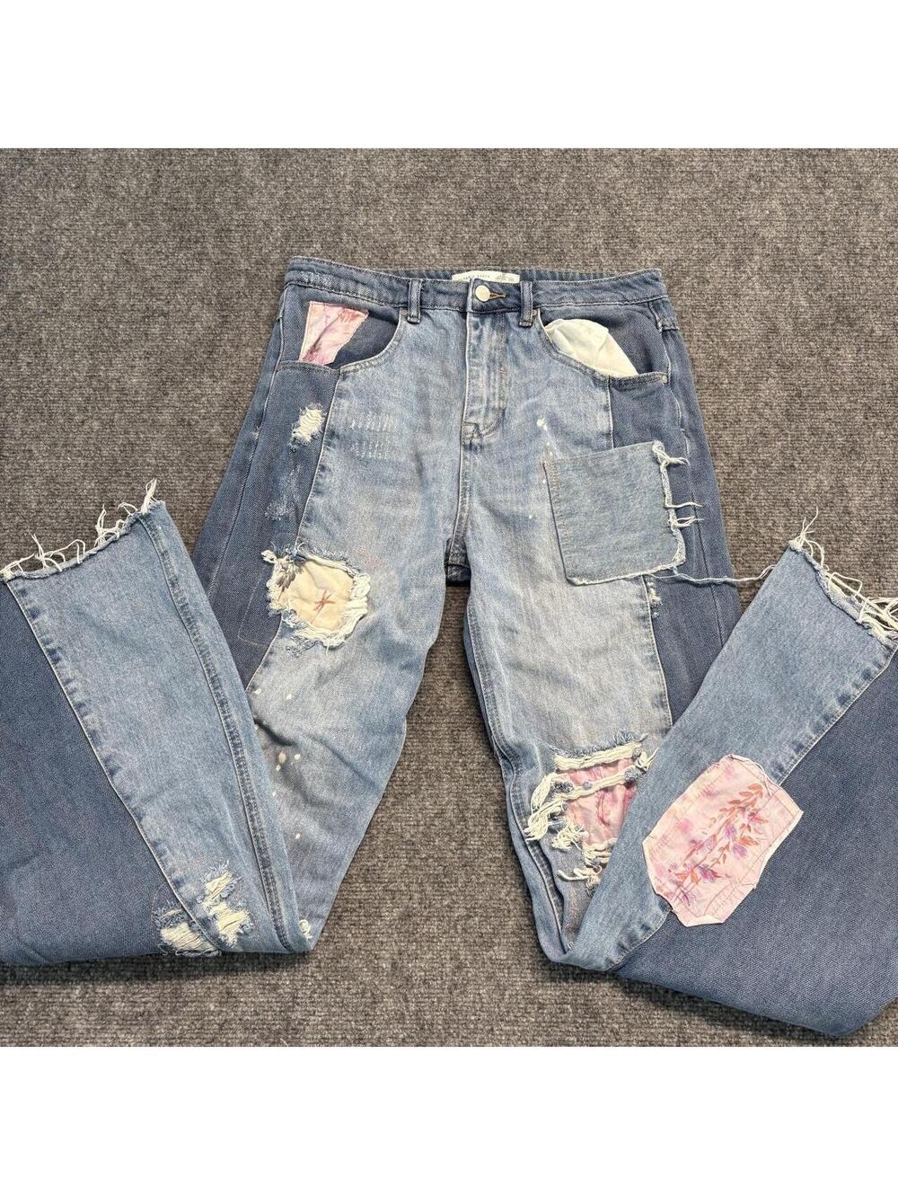 Altar'd State Women's Blue and Navy Jeans